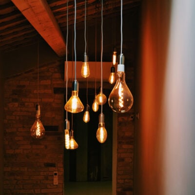 warm, clear lightbulb lamps