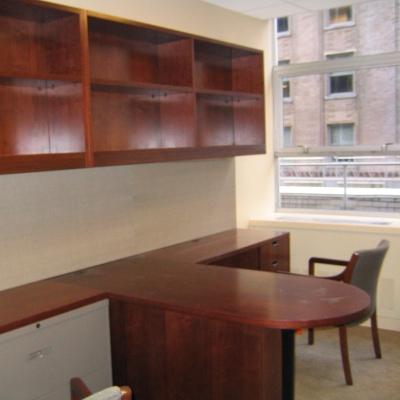 blurry photo of Kat's first office at her former law firm