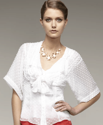 Nanette Lepore Big Boss Polka Dot Blouse