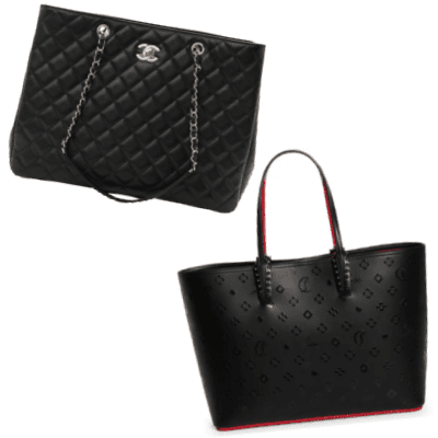 collage of 2 luxury work bags