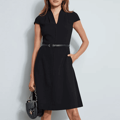 fit and flare dress with pockets