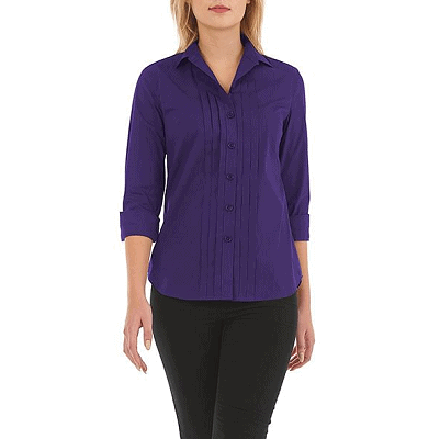 purple blouse